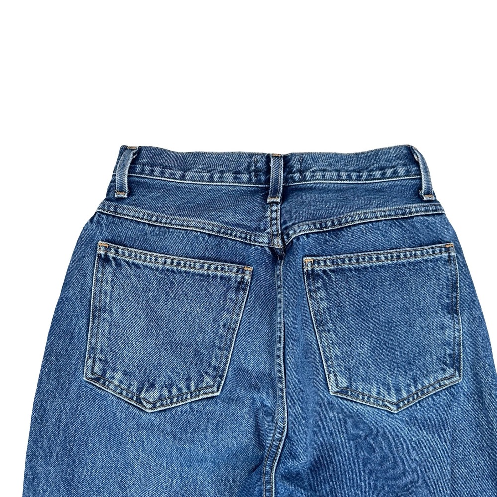 AGOLDE Pinch Waist High Rise Straight Leg Jeans Blue Cotton A095-811 Size 25 - Picture 4 of 10